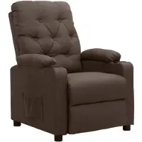 vidaXL Relaxsessel Braun Stoff