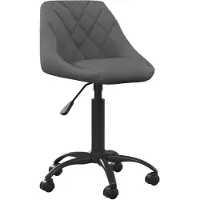 vidaXL Bürostuhl Dunkelgrau Samt