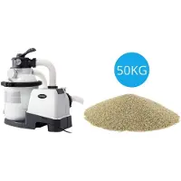 OEM Filterpumpe für Sandfilter 5700 L/U, Sandfiltermaterial 50 kg