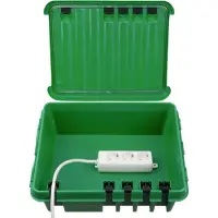 Heitronic Dribox gross grün 33 x 23 x 14 cm