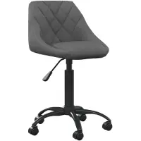 vidaXL Esszimmerstuhl Dunkelgrau Samt