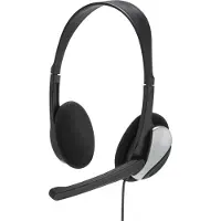 Hama Essential HS 200, Kabelgebunden, Anrufe/Musik, 20 - 20000 Hz, Kopfhörer, Schwarz, Silber
