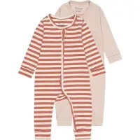 Minymo Strampler - 2er-Pack - Canyon Rose - - 1 Jahr (80) - Strampler