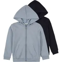 Minymo Sweat Jacket w. Hood (2-pack) ashley blue (742) 86