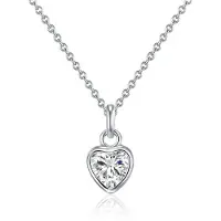Rafaela Donata Halskette Herz Sterling Silber Zirkonia in silber | Gr.: 50 cm