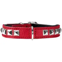 Hunter Halsband Rocky Petit XS (30), rot/schwarz