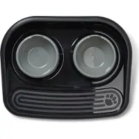 Savic Butler Voerstation Happy Planet Zwart