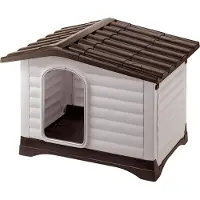 Ferplast DOGVILLA 90, Schwarz, Braun, Grau, Draußen, Thermoplastische Polyurethane (TPU), 2 Tür(en), 37 cm, 880 mm