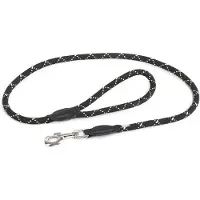 Julius-K9 IDC Tau-Leine - 120 cm lang, Ø 10 mm, schwarz