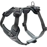 Hunter Geschirr Divo Grau/Grau L