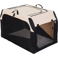 Hunter Hundetransportbox beige/schwarz, Größe:M