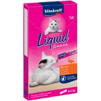 Vitakraft Liquid Snacks mit Ente Katzensnack (6 x 15g)