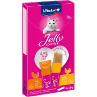 Vitakraft Jelly Lovers mit Huhn & Pute Katzensnack (6 x 15 g)