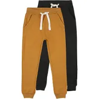 Minymo Jogginghosen - 2er-Pack - Senfgelb/Anthrazitgrau - - 3 Jahre (98) - Jogginghosen