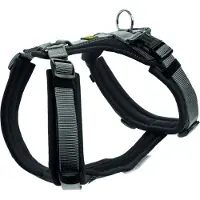 Hunter Maldon, Hund, Halftergeschirr, S-M, Schwarz, Grau, Nylon, Einfarbig