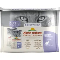 Almo Nature Intestinal Help Multipack mit Fisch und Geflügel Katzen-Nassfutter (70 g)