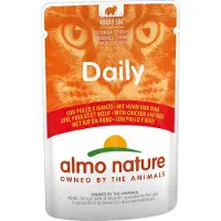 Almo Nature Daily mit Huhn und Rind Katzen-Nassfutter (70 g)