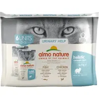 Almo Nature Urinary Help Multipack mit Fisch und Huhn Katzen-Nassfutter (70 g)