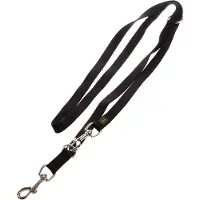 Hunter - Verstellbare Führleine Nylon - Hundeleine Gr Länge max. 200 cm - Breite 2,0 cm schwarz