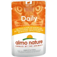 Almo Nature Daily mit Huhn und Lachs Katzen-Nassfutter (70 g)