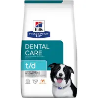 Hill's Pet Nutrition Prescription Diet Canine t/d 4 kg Futter zur Förderung der Zahngesundheit Ihres Hundes