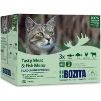 Bozita Fleisch & Fisch in Geleé Multipack Nassfutter Katze