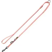 Hunter Verstellbare Führleine Tripoli reflektierend hellrosa 10 mm / 200 cm