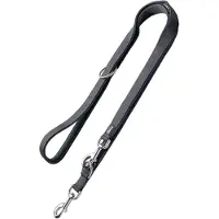 Hunter Führleine Divo & Maldon, grau - 190 cm lang, 15 mm breit
