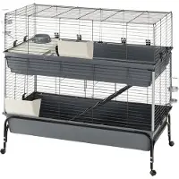 Ferplast Kaninchenkäfig Rabbit 120 Double mit Ständer 118x58x117 cm