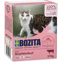 Bozita mit Rinderstückchen in Sauce Nassfutter Katze