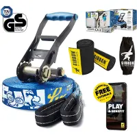 Gibbon Slacklines - Funline Treewear Set Gr 15 m blau