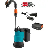 Gardena 14602-20, Akku, 2 bar, 2000 l/h, Schwarz, Blau, Orange