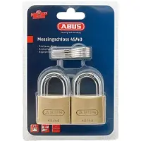 ABUS Messing-Hangschloss Typ 45/40 Quad-Pack SB Grösse: 40 mm, Bügelstärke: 6,0 mm