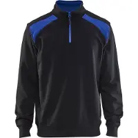 Blakläder Sweatshirt mit Trucker-Kragen, zweifarbig