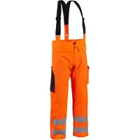 Blakläder unisex Warnschutz-Latzhose 1302 orange Grösse XL