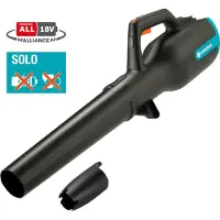 Gardena PowerJet 18V P4A, Handgehaltenes Gebläse, Blasen, Schwarz, Blau, Orange, Elektro, 96 dB, Akku