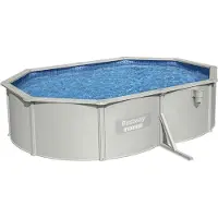Bestway 56586 Hydrium 500x360x120cm Ovaler Stahlpool Durchsichtig 16296 Liters Durchsichtig 16296 Liters