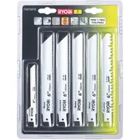 Ryobi RAK06RB, Stichsägeblatt, Holz, Edelstahl, 6 Stück(e), Sichtverpackung