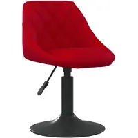 vidaXL Barhocker Weinrot Samt