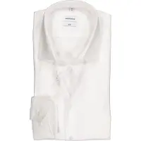 Seidensticker Businesshemd "Schwarze Rose", Herren, Gr. XXL (45), normale Ärmellängen, weiß, 100% Baumwolle, unifarben, slim fit, 2-Knopf-Manschette, Hemden Businesshemd, Slim 1/1 Kentkragen Uni