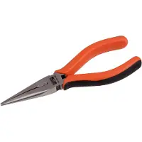 Bahco Flachrundzange mit 2-Komponenten-Griffen, lackiert 165 mm