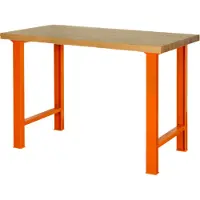 Bahco 1495wb15tw Schwerindustrie Kastanienholz Arbeitsplatte Werkbank Mit 4 Beinen 1500x750x1030 Mm