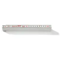 Hultafors Gliedermassstab Kunststoff 2 m weiss (innen Zollstock) Länge: 2 m