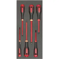 Bahco Insulated Slotted And Phillips In Foam Tray 1-3 Fit&go 45 Mmx181 Mmx445 Mm Schraubendreher-set 6 Einheiten