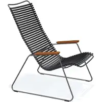 Houe CLICK Relaxsessel Lounge Chair Bambusarmlehnen Stahlgestell