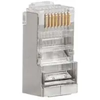 Lanberg PLS-5000, RJ-45, Edelstahl, Transparent, Cat5e, F/UTP (FTP), 100 Stück(e), Polybag