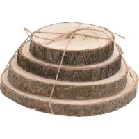 Home Styling Collection Untersetzer aus Holz NATURAL, 4er-Set