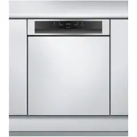 Whirlpool WBC3C26X, Teilintegriert, Standardgröße (60 cm), Schwarz, Edelstahl, 14 Maßgedecke, C