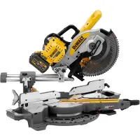 DeWalt - 54 V XR FLEXVOLT BRUSHLESS radiale Gehrungssäge 250 mm + 2 x 2 Ah Batterien + Ladegerät - - DCS727T2-QW
