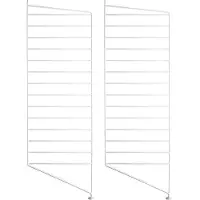 String - Bodenleiter für Regal 85 x 30 cm (2er Set), weiß